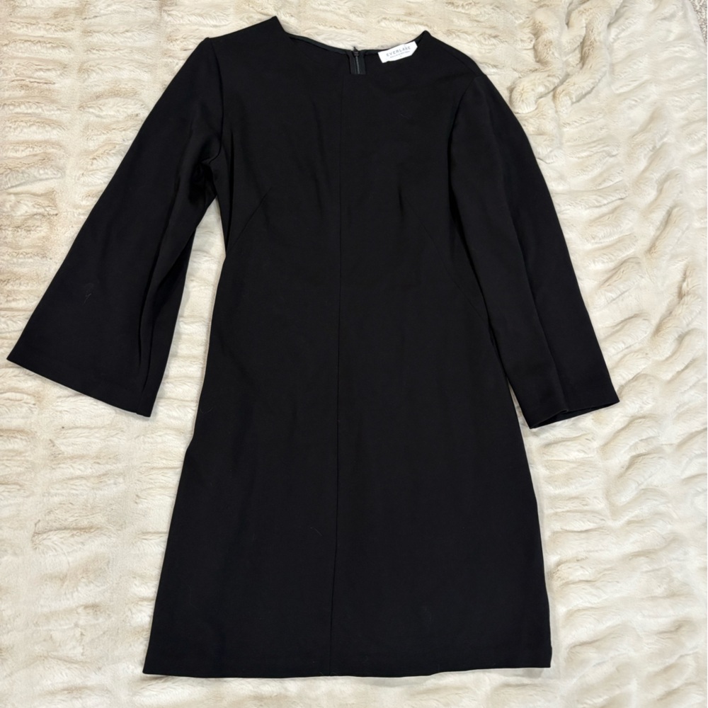 Everlane bell sleeve ponte mini dress sizes 4 & 6